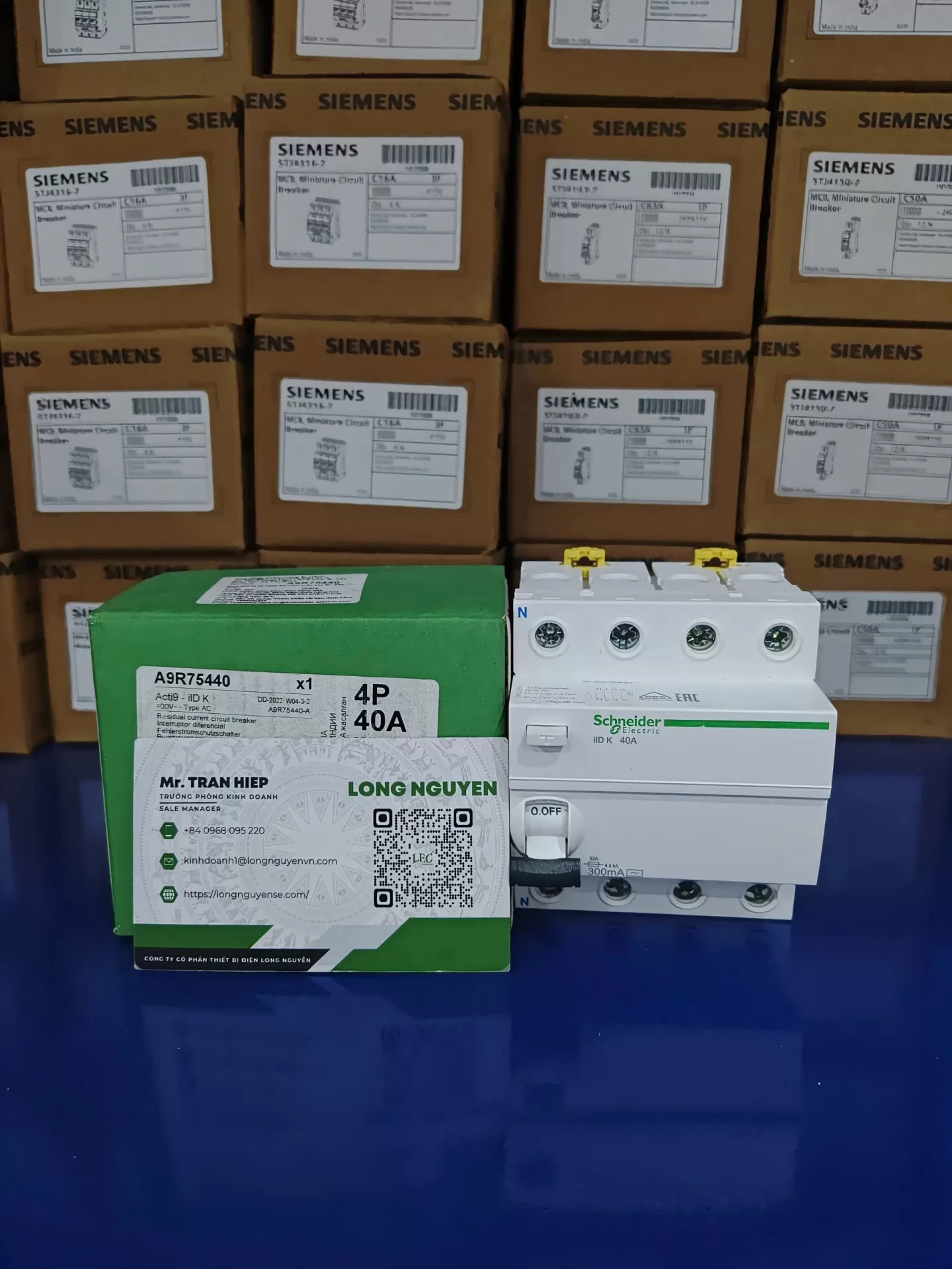 A9R75440 - Cầu dao chống giật (RCCB) Acti9 IID K 4P 40A 300MA AC