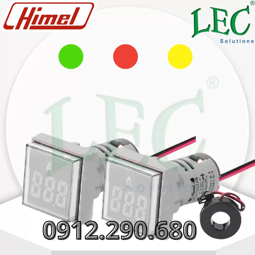 Hình vuông, ampe kế, màu xanh, 0-100A