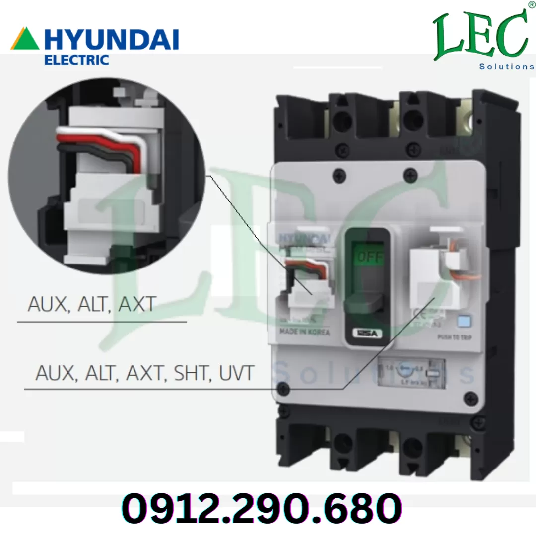 Cuộn Shunt Trip AC200~230V/ 380~415V HGM100/ 125/ 250