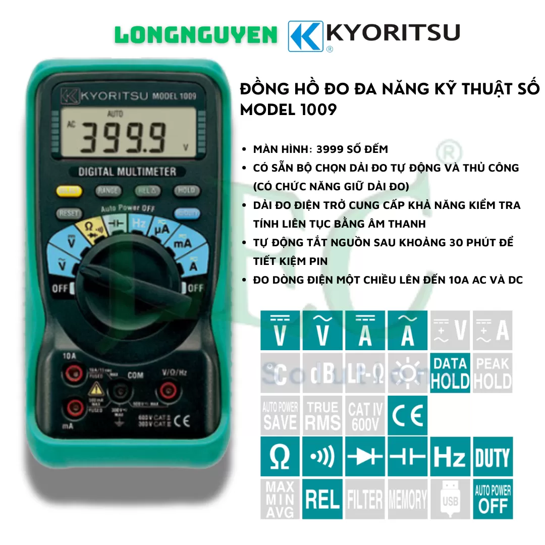 Đồng hồ vạn năng Kyoritsu 1009