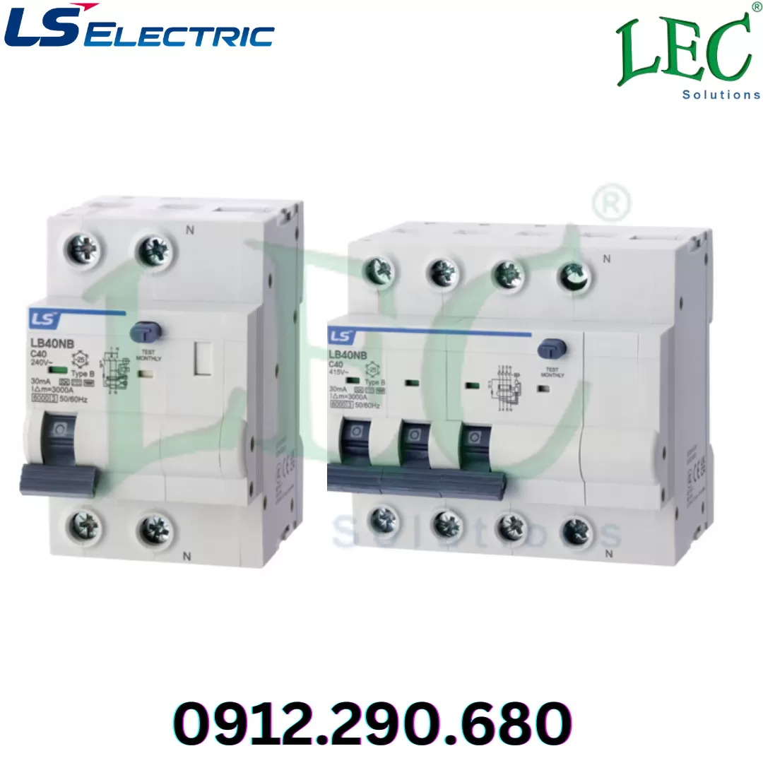 RCBO Ls LB40NB 1P+N curve D 13A 30mA B type 6kA
