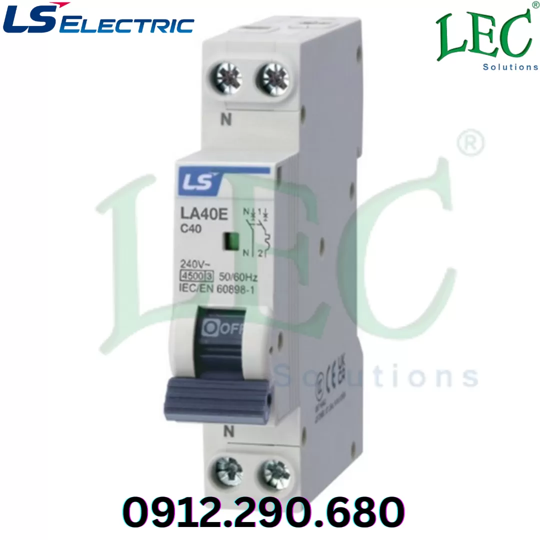 MCB Ls LA40E 1P+N type B 20A 4,5kA 240VAC