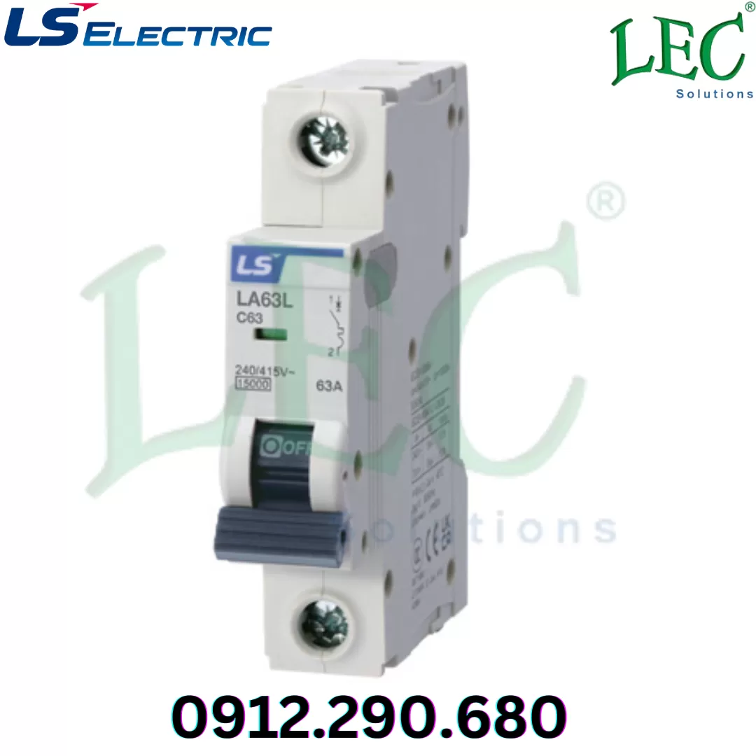 MCB Ls LA63L 1P type D 20A 15kA 240/415VAC