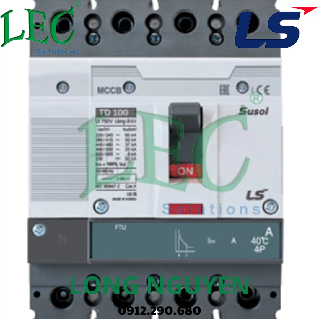 TS100N-ETS23-3P-80A - Cầu dao tự động MCCB Susol 65kA