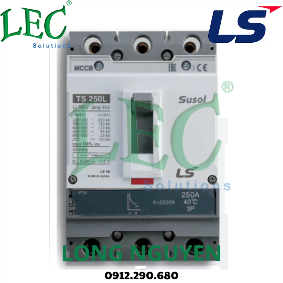 TS160N-ETS23-3P-160A - Cầu dao tự động MCCB Susol 50kA