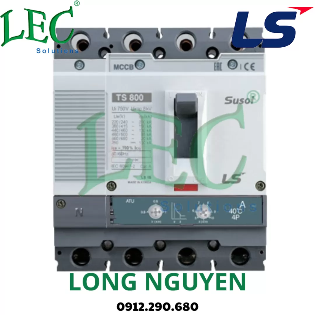 TS630N-FTU630-4P-500A - Cầu dao tự động MCCB Susol 65kA