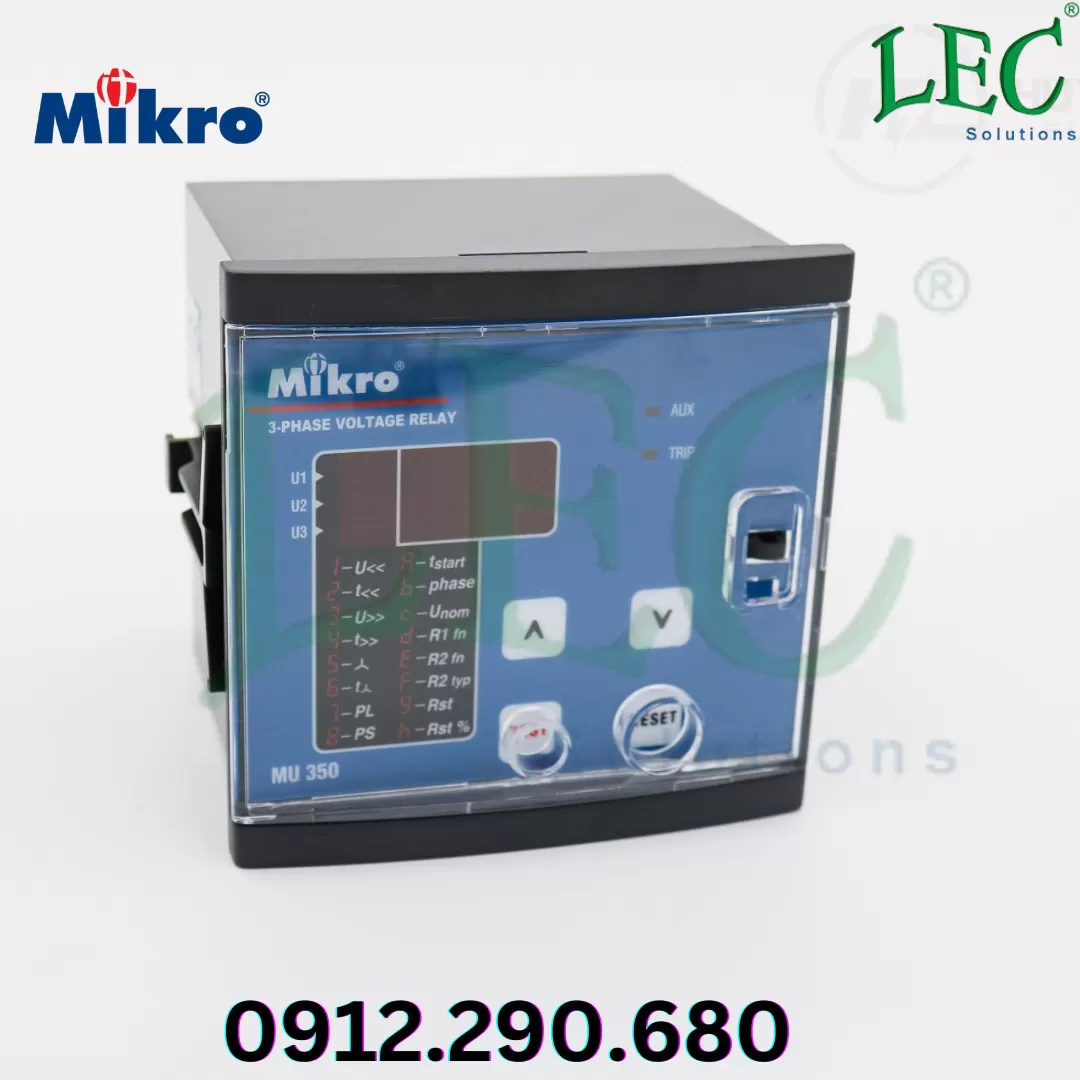 Rơ le bảo vệ điện áp Mikro MU350-415V