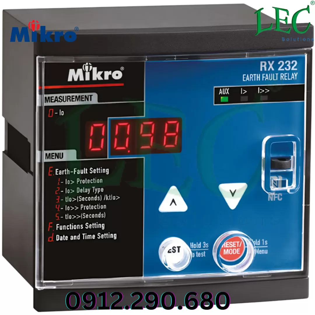 Rơ le bảo vệ chạm đất Mikro RX232-230A