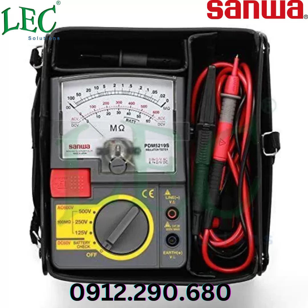 Máy đo điện trở cách điện sanwa PDM5219S