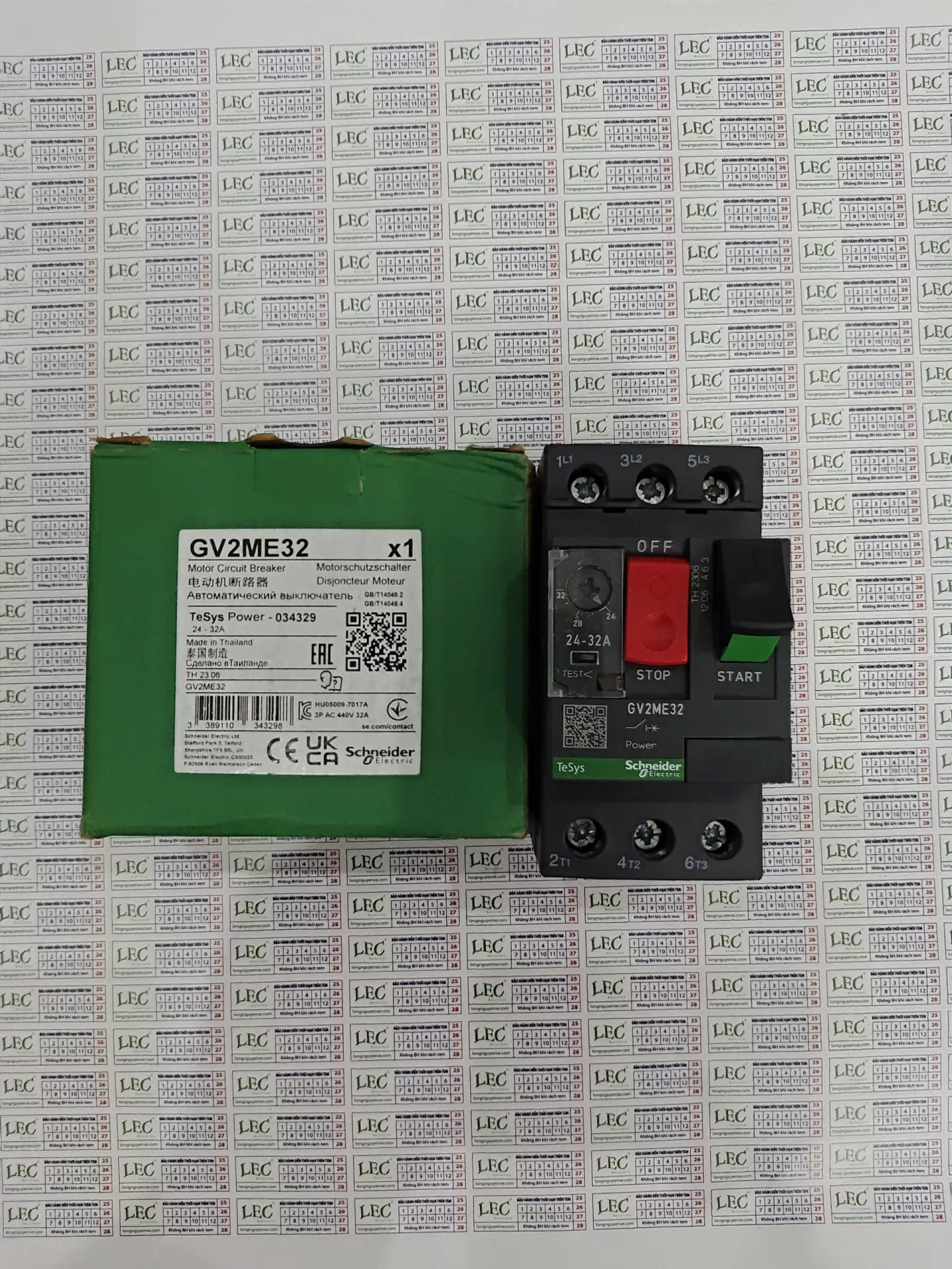 Cầu Dao Bảo Vệ Động Cơ GV2ME32 - 3P 24-32A