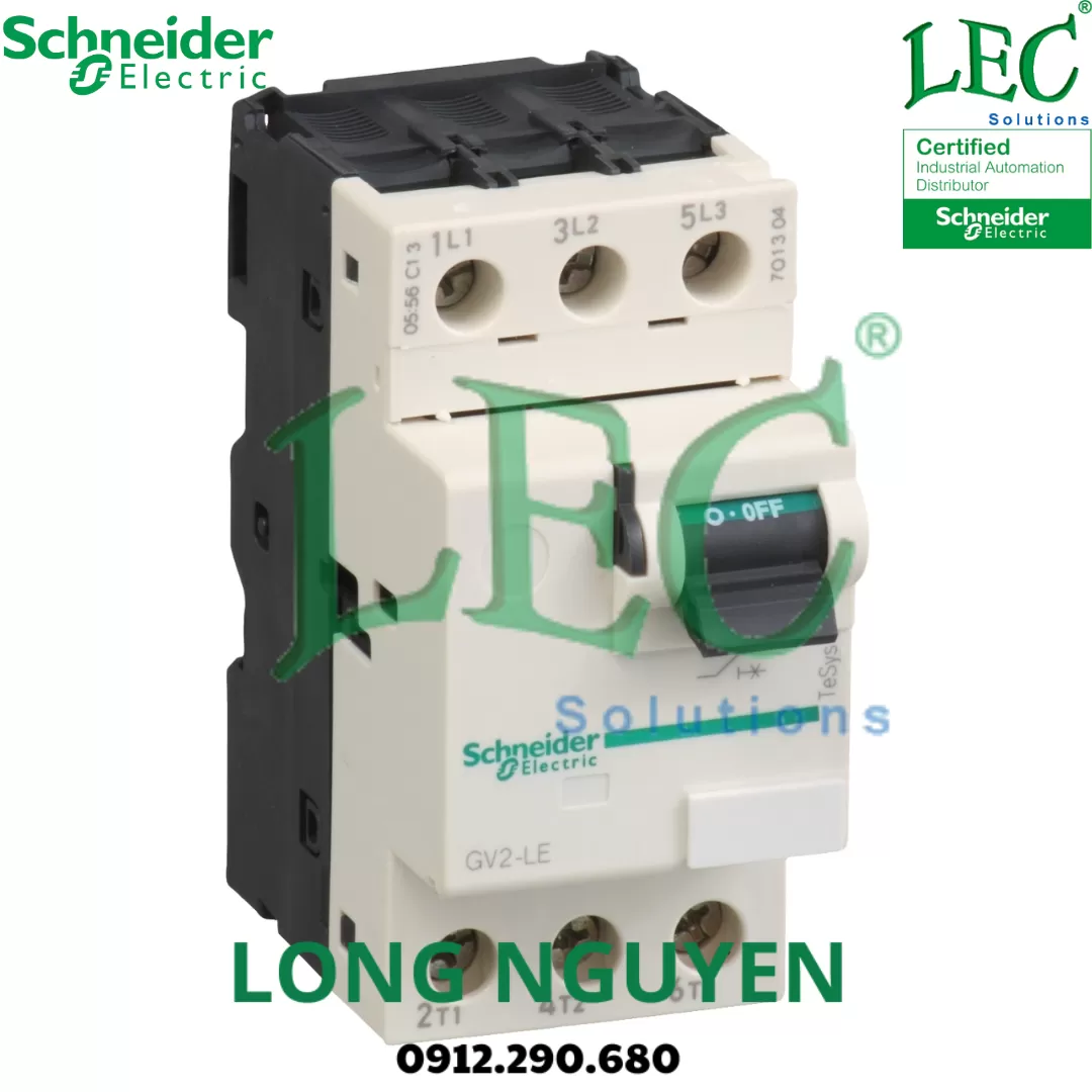 Cầu Dao Bảo Vệ Động Cơ GV2LE08 - 3P 4A