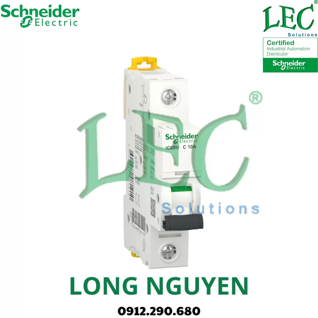 A9F84150 - Cầu dao tự động (MCB) Acti9 iC60H 1P 50A 10kA C