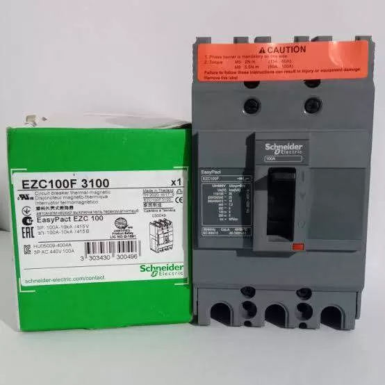 Cầu dao tự động MCCB EZC100F3100 - 3P 100A 10kA