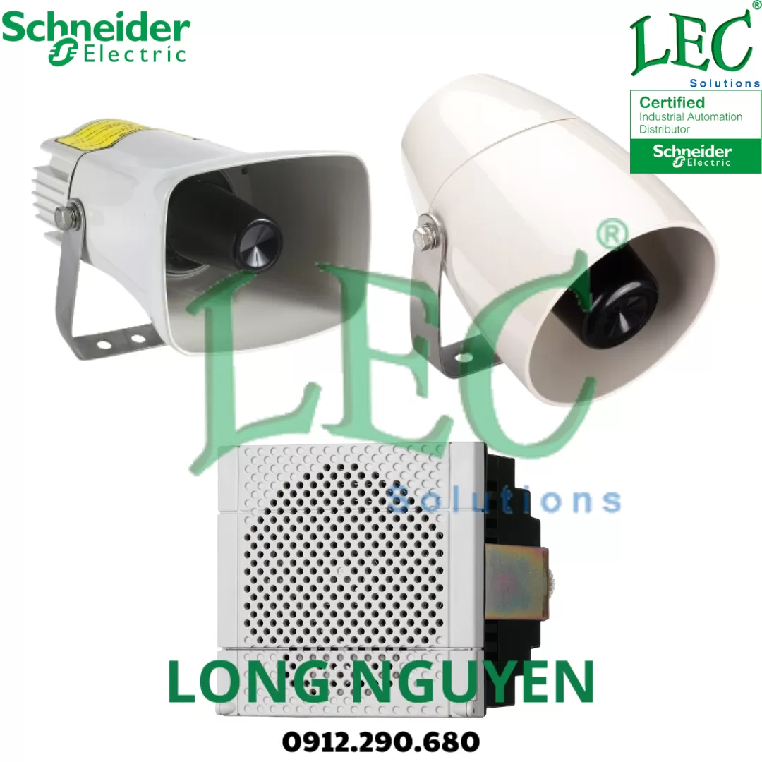 Cảnh báo bằng giọng nói có thể chỉnh sửa, Harmony XVS, màu trắng, gắn ray DIN 96mm, NPN, 100...230V AC