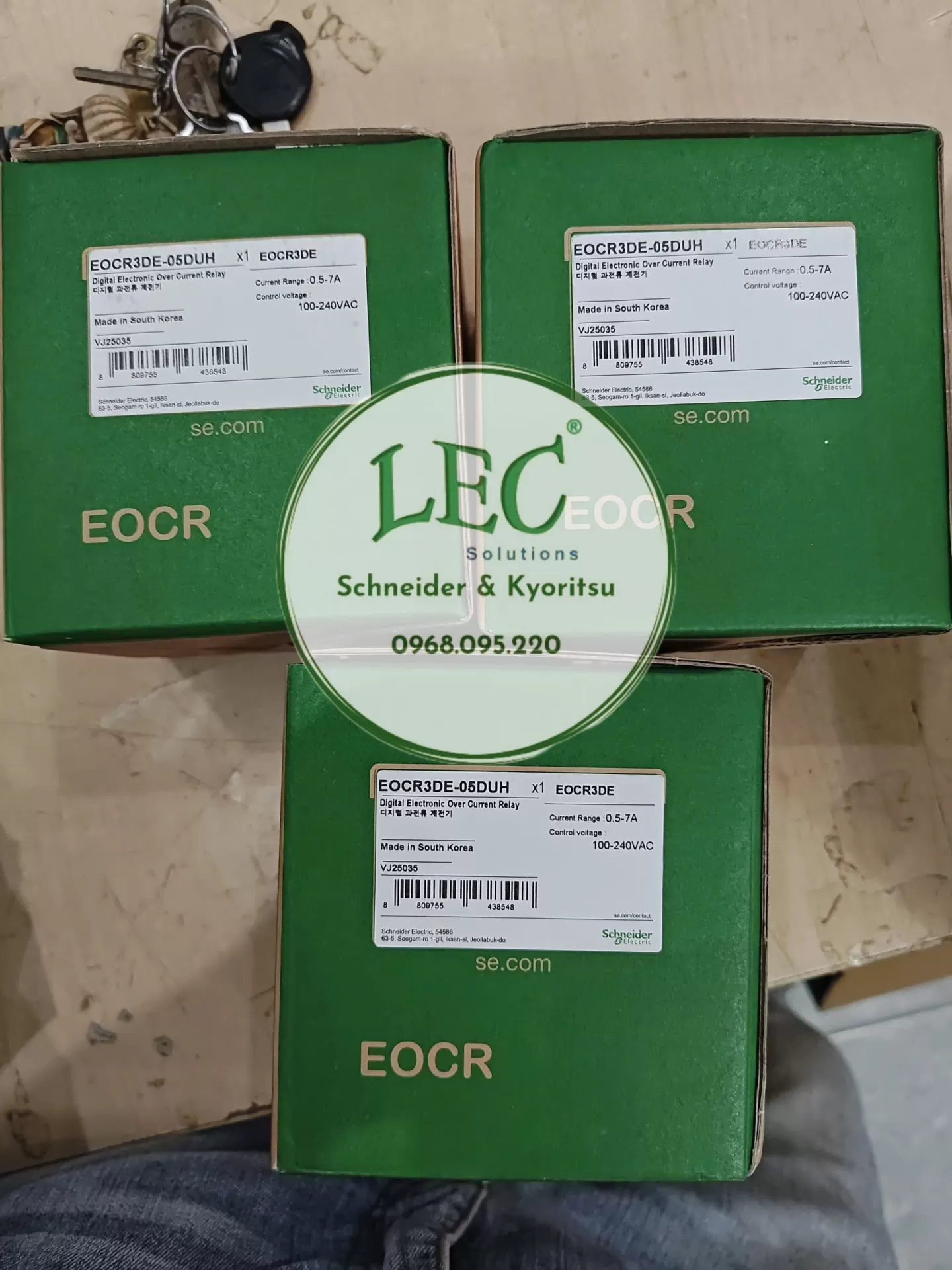 Rơ le điện tử bảo vệ động cơ EOCR3DE-05DUH 0.5-7A