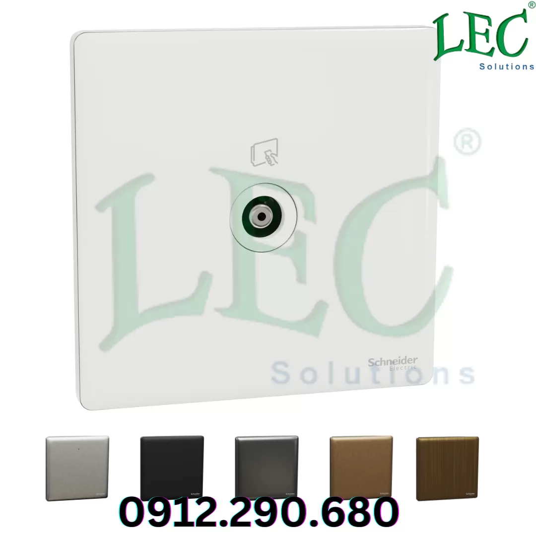 Ổ cắm Tivi,Unica X, Đồng đen