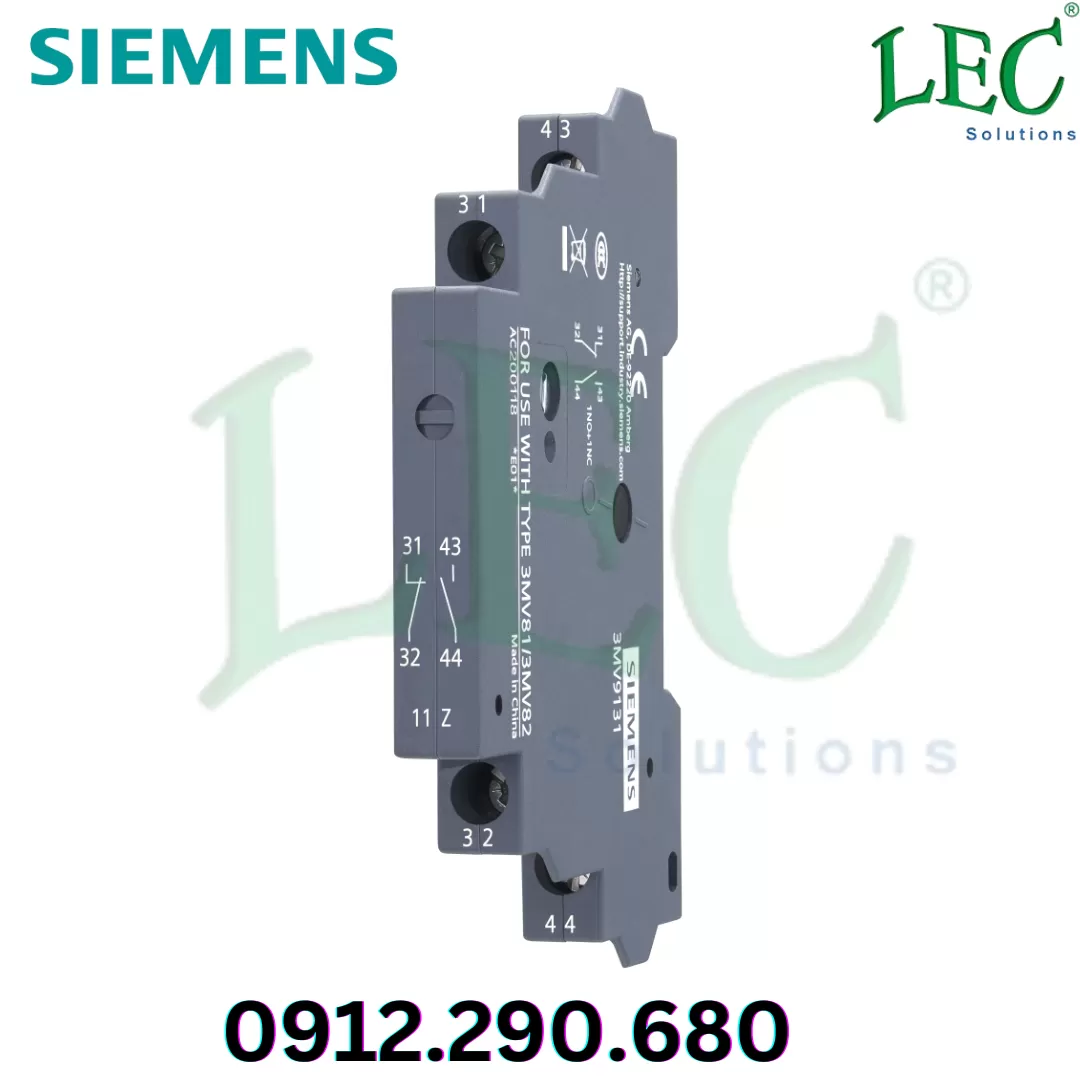 3MV9131-3AA00 Tiếp điểm phụ AUX bên phải 1NO+1NCA