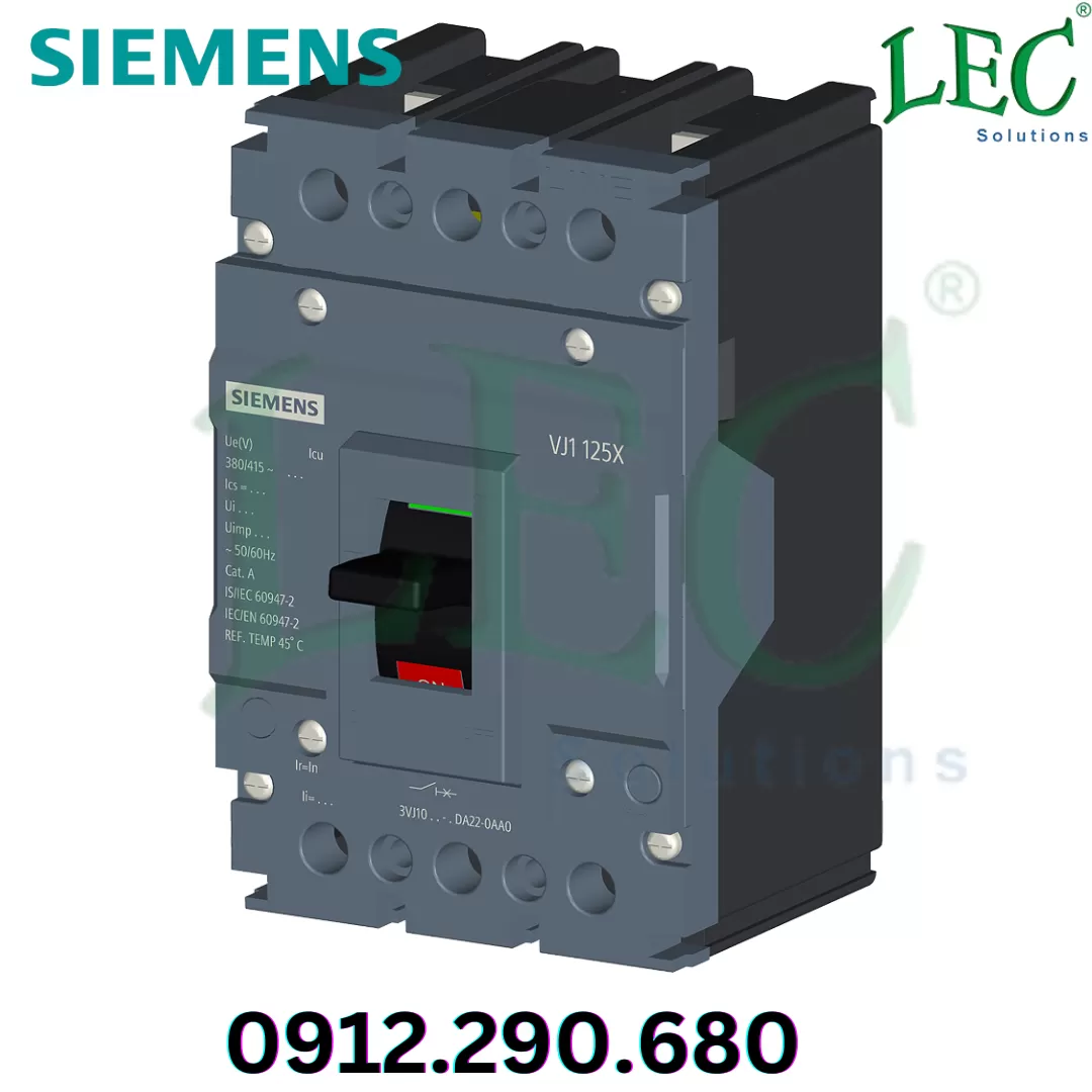 MCCB 3VJ10 2P 125A 25kA Fixed Siemens