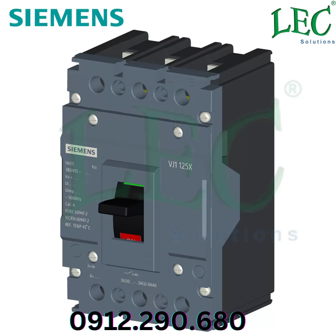 MCCB 3VJ10 3P 40A 10kA Fixed Siemens