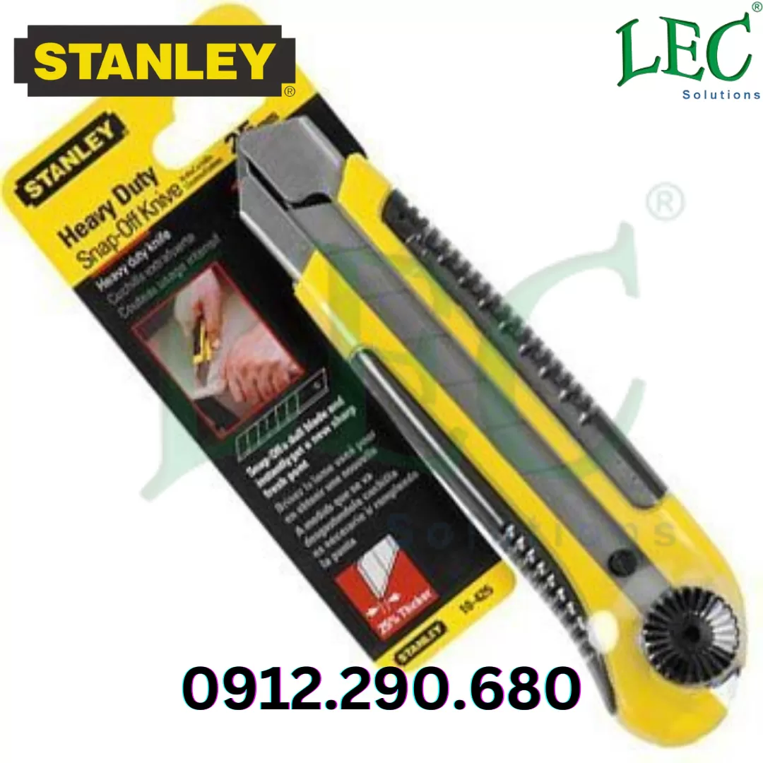 Dao Rọc Cáp Cán Nhôm Màu Đỏ - Tự Động Rút Lưỡi Stanley 10-189C