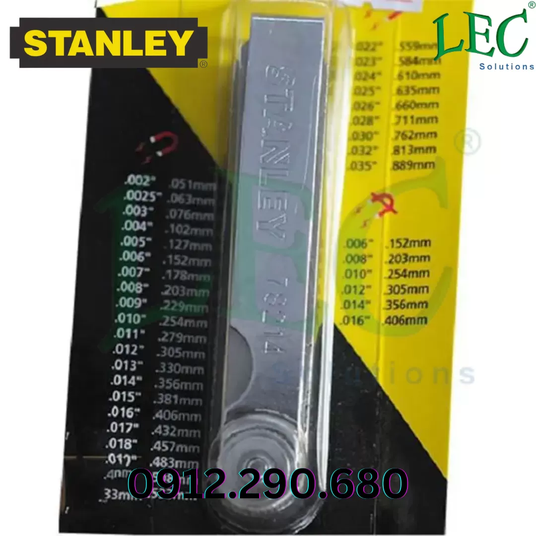 0.04-1mm Thước lá 25 chi tiết đo chiều dày STANLEY STMT78212