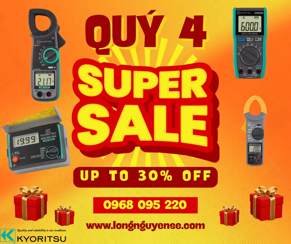 Chương Trình Khuyến Mãi Thiết Bị Đo Kyoritsu Chính Hãng – Ưu Đãi Quý 4