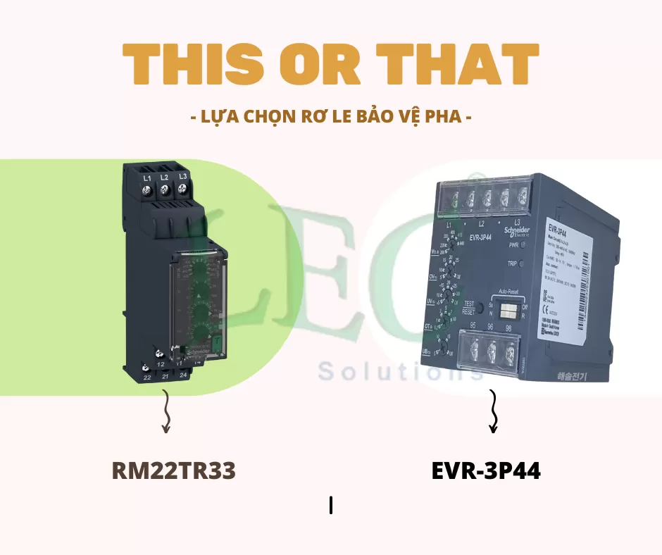 So sánh Rơ le bảo vệ điện áp RM22TR33 và EVR-3P44 Schneider: Lựa chọn nào phù hợp cho hệ thống của bạn?