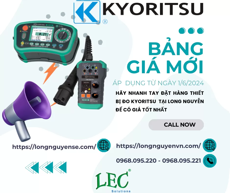 Bảng giá thiết bị đo Kyoritsu năm 2024 mới nhất