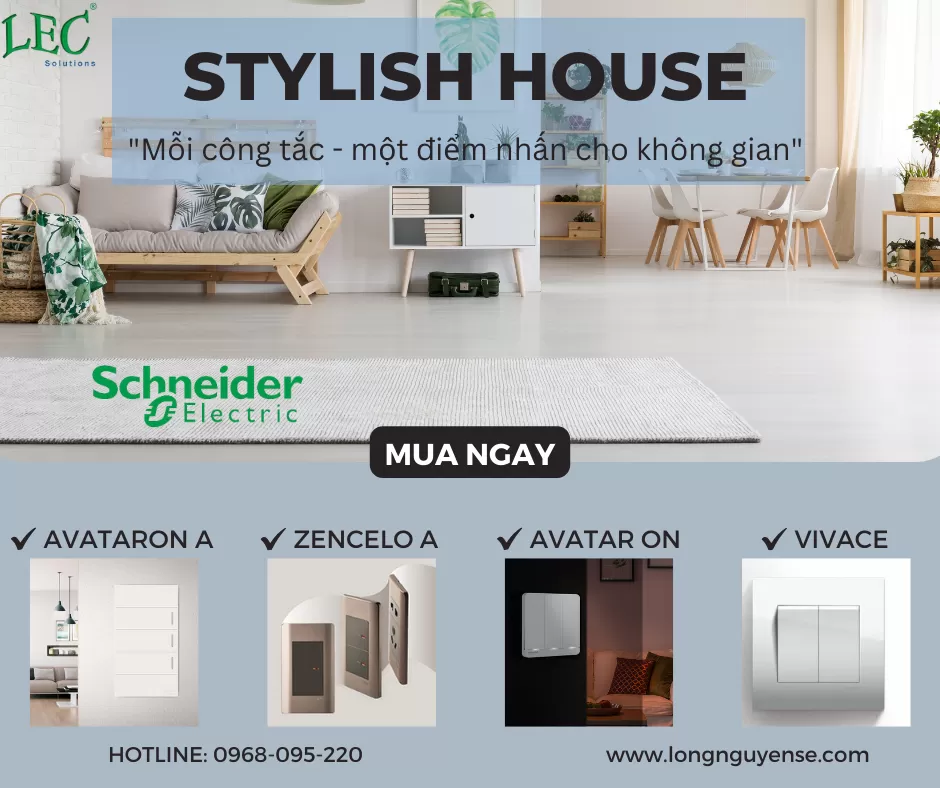 Công Tắc Ổ Cắm Schneider – Điểm Nhấn Hoàn Hảo Cho Ngôi Nhà Của Bạn