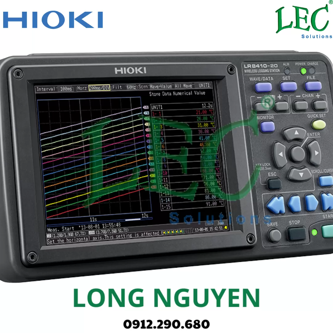 Thiết bị ghi dữ liệu đa kênh/ Chụp sóng Hioki
