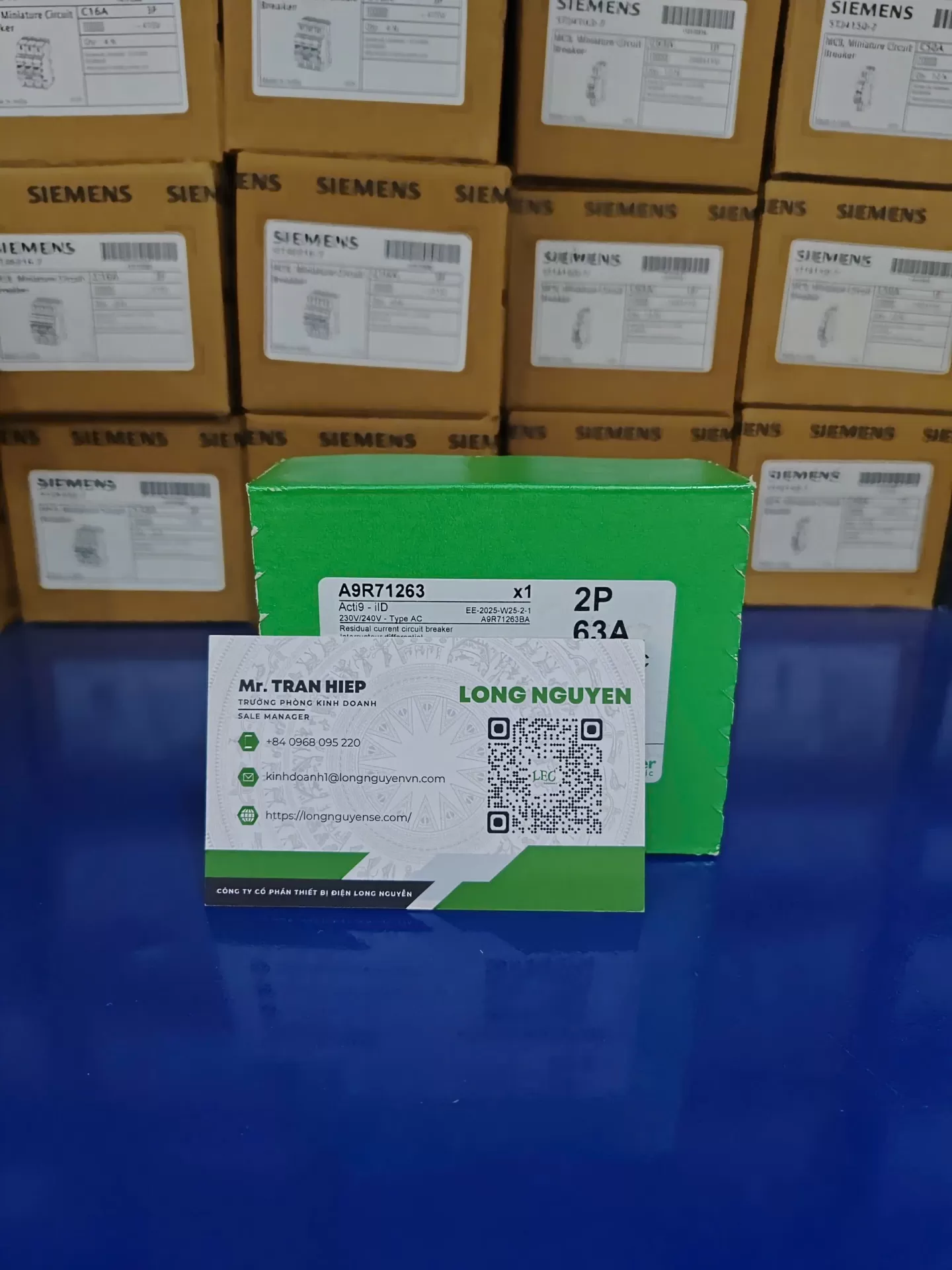 A9R71263 - Cầu dao chống giật (RCCB) Acti9 IID 2P 63A 30MA AC