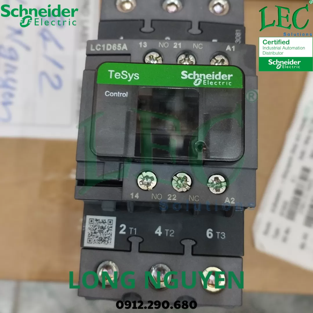 Khởi động từ LC1D65AB7 - 3P(3 NO) - AC-3 -  440. V 65 A - 24 V AC coil