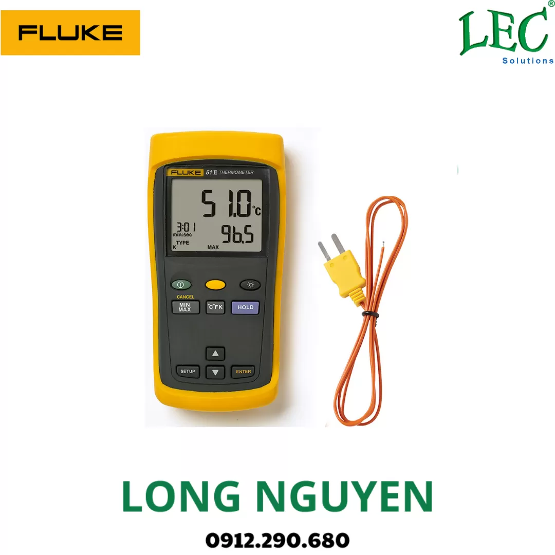Máy đo nhiệt độ đầu vào kép kỹ thuật số Fluke 54-II