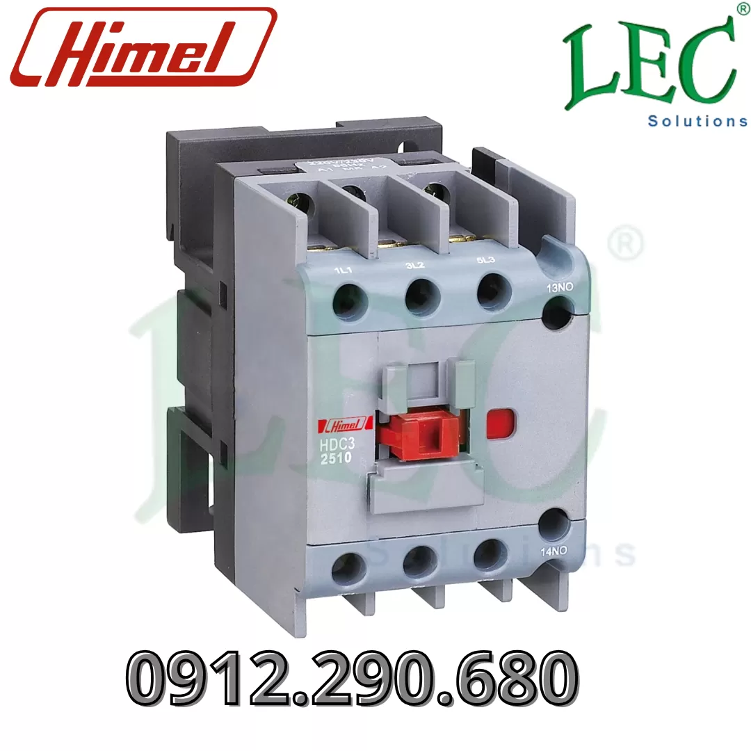 Khởi động từ Himel HDC3-18A/380-400V 1NO+1NC 50/60Hz