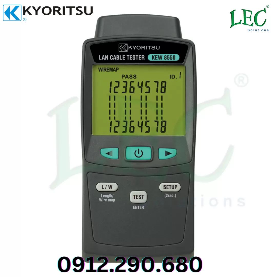 Máy kiếm tra cáp mạng LAN Kyoritsu KEW8550