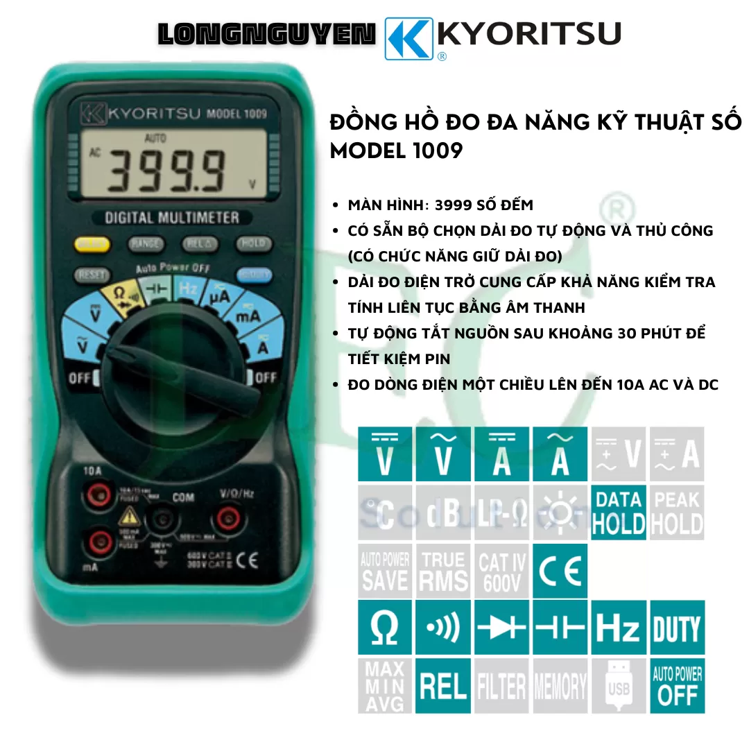 Đồng hồ vạn năng Kyoritsu 1009