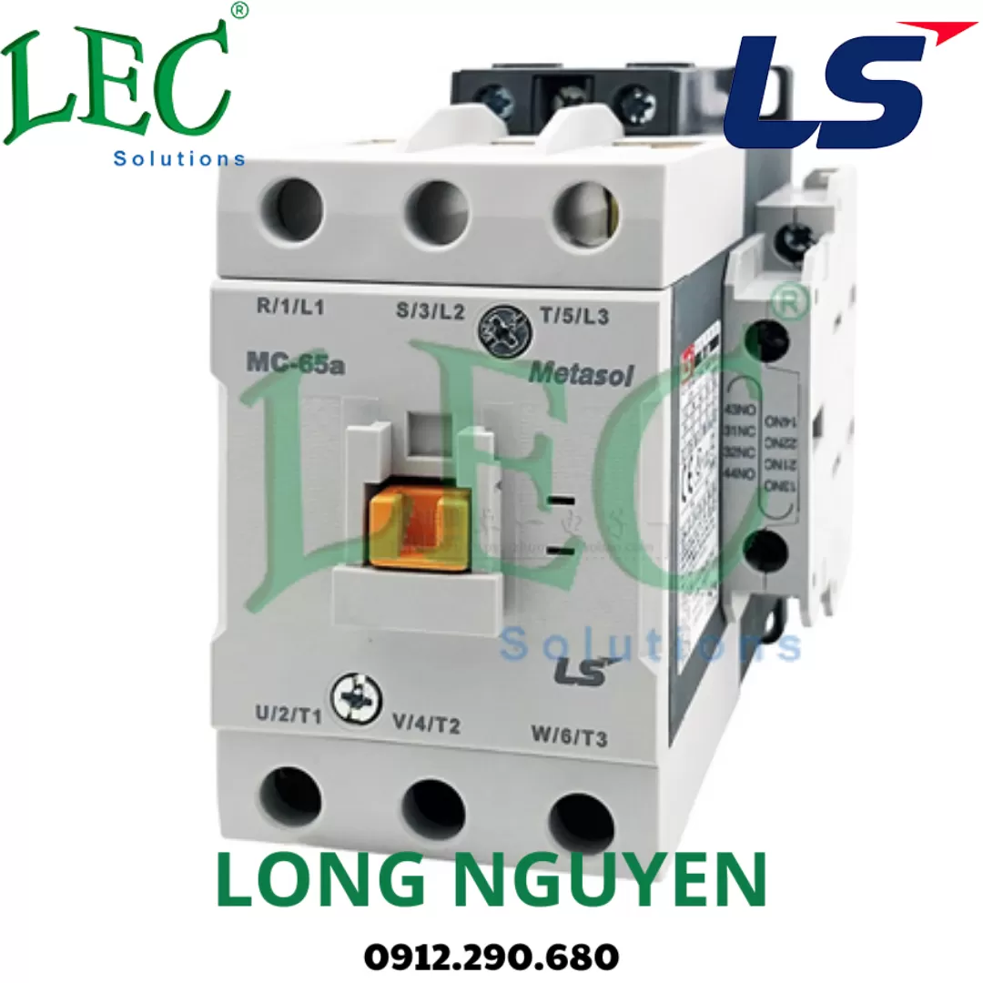 Khởi động từ 3P MC-65a 65A 2NO-2NC 220VAC