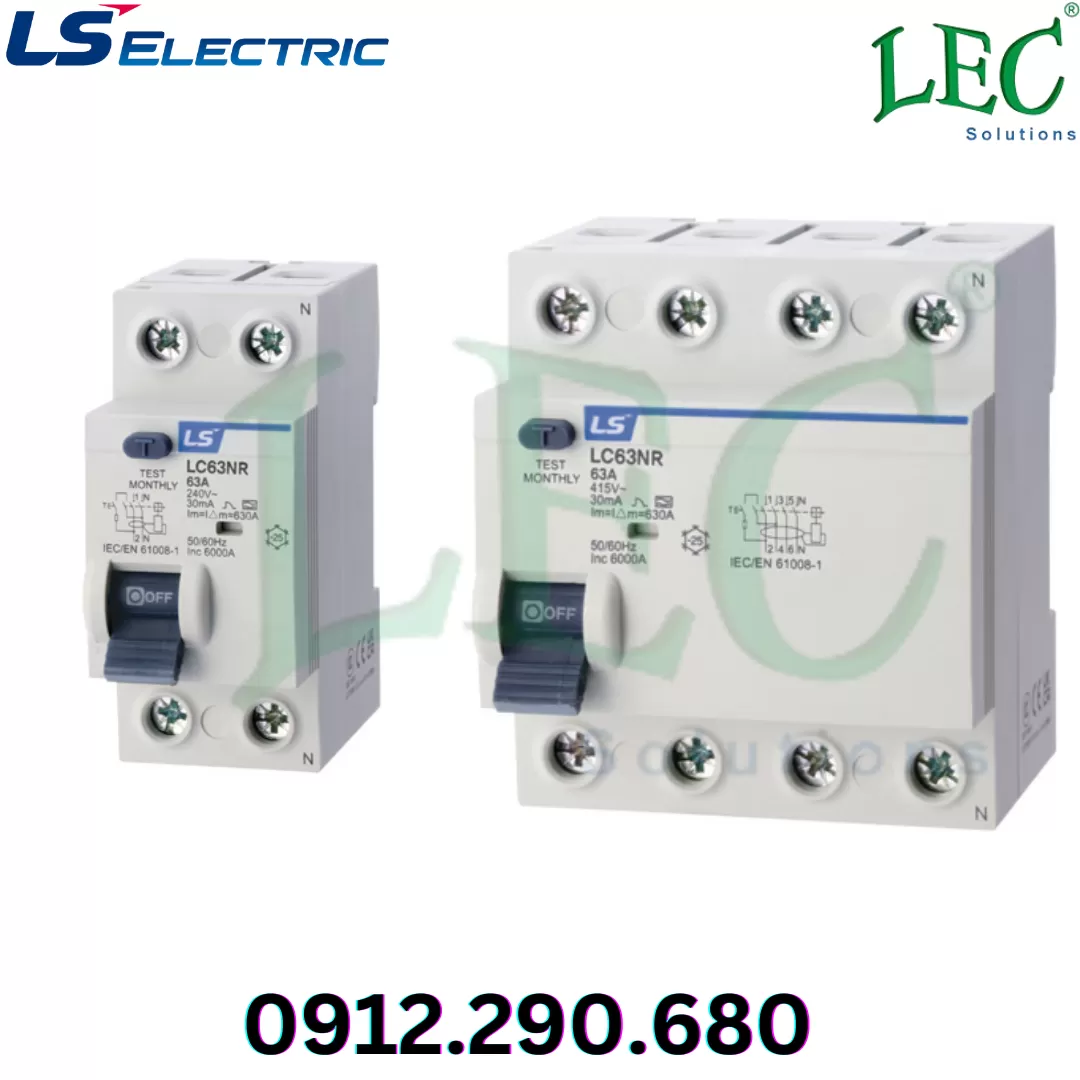 RCCB Ls LC63NR 1P+N 40A 300mA AC type 240VAC