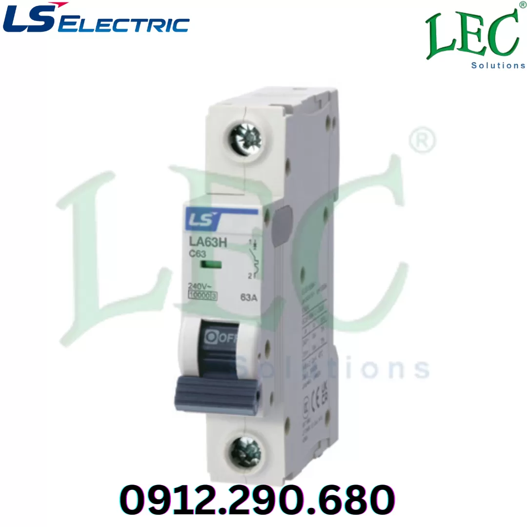 MCB Ls LA63H 1P type D 6A 10kA 240/415VAC