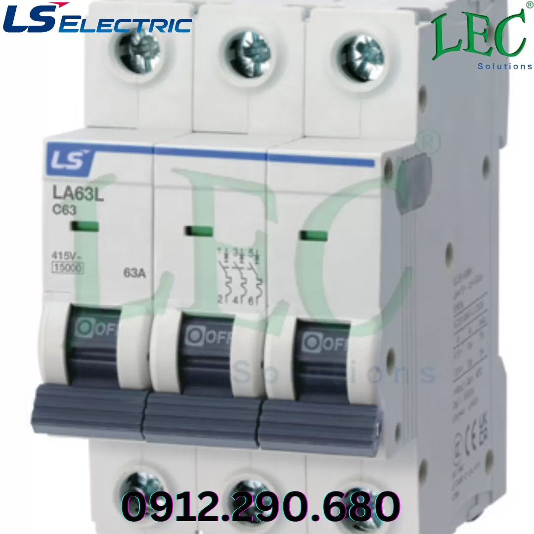MCB Ls LA63L 3P type D 20A 15kA 415VAC