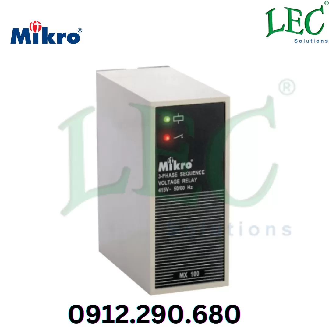 Rơ le bảo vệ điện áp Mikro MX100-400V