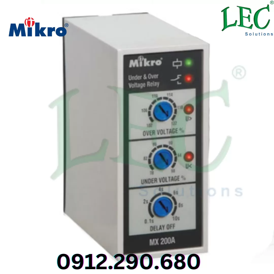 Rơ le bảo vệ điện áp Mikro MX200A-380V