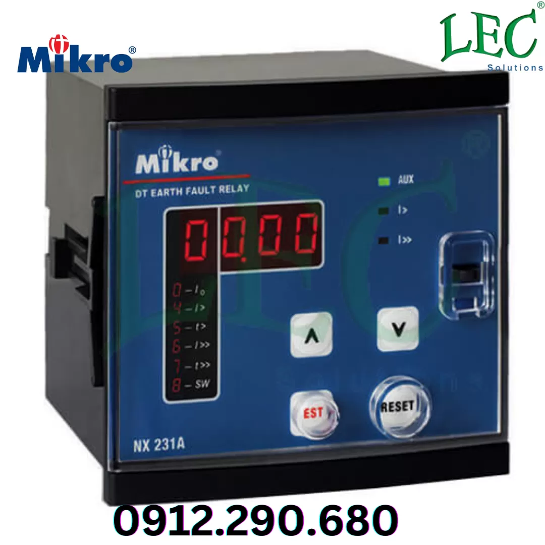 Rơ le bảo vệ chạm đất Mikro NX231-240A