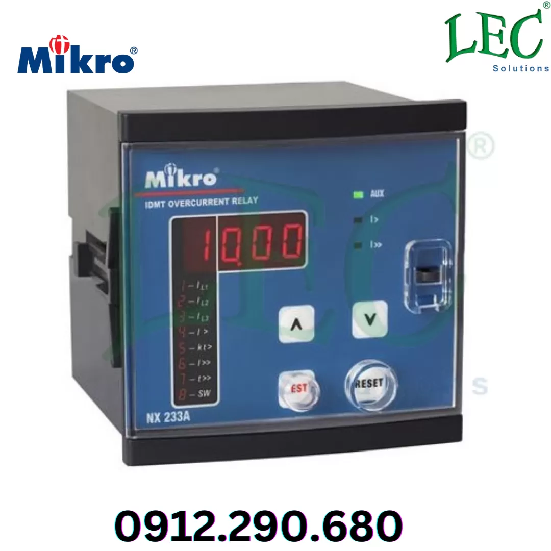 Rơ le bảo vệ quá dòng Mikro NX234A-240A