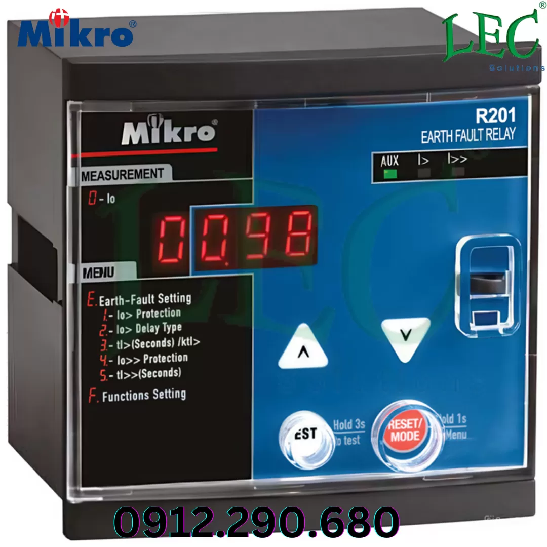 Rơ le bảo vệ chạm đất Mikro R201-230A