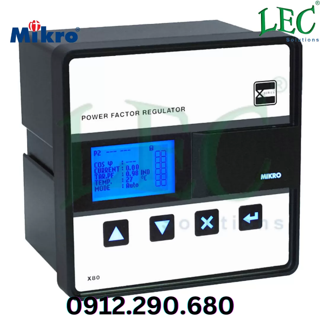 Bộ điều khiển tụ bù công suất Mikro 12 cấp 1CT X80-PFR120P1-2405