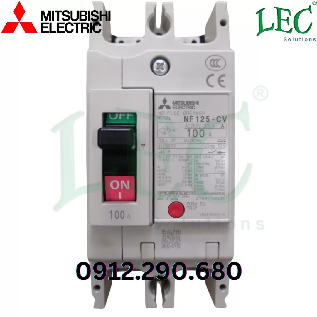 Cầu dao tự động dạng khối MCCB NF400-SW 2P 600A 45kA