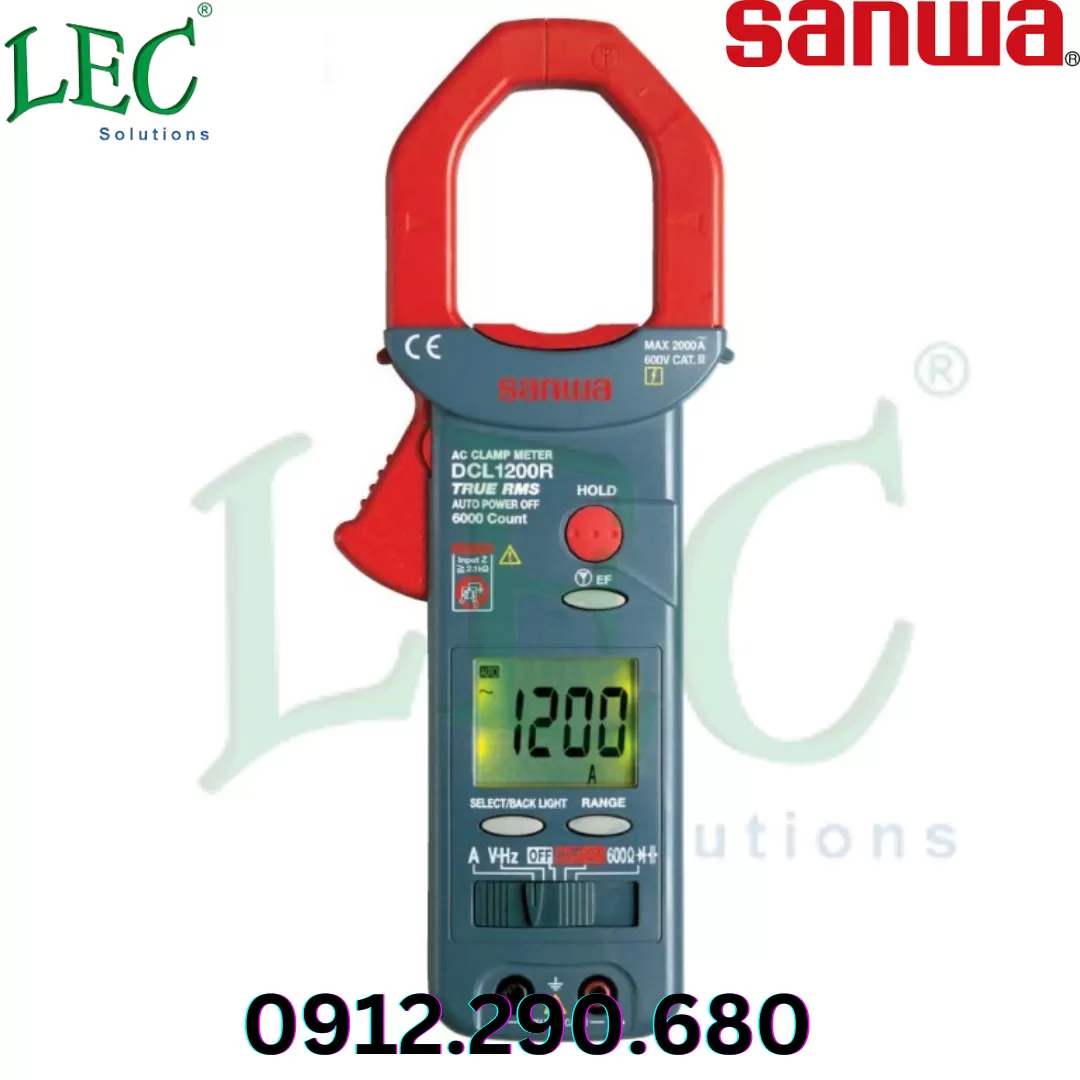 Ampe kìm đo dòng sanwa DCL1200R