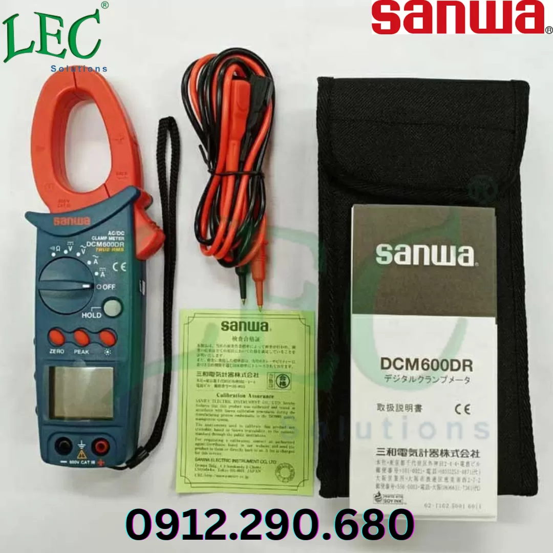 Ampe kìm đo dòng sanwa DCM600DR