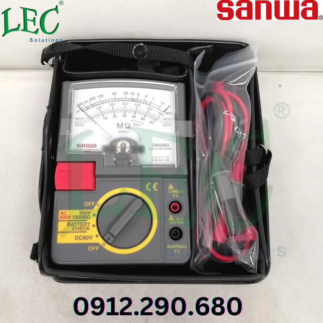 Máy đo điện trở cách điện sanwa DM509S